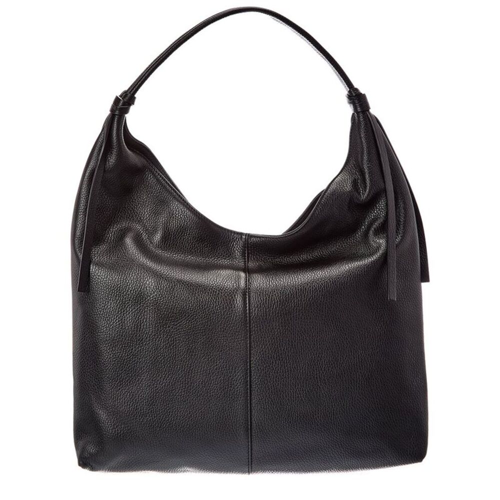 Italian Leather Naya Leather Top Handle Bag, Black
